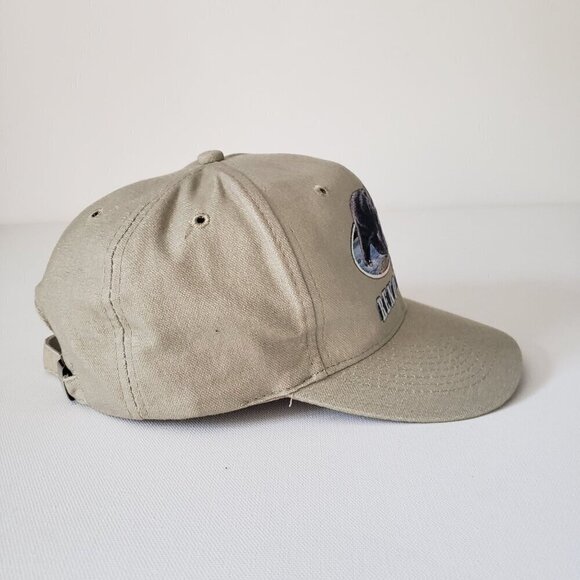 Vintage Otto Reno Nevada Bear Salmon Fish Adjustable Strap Back Trucker Dad Cap - Picture 10 of 11